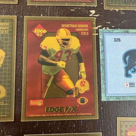 1993 Collectors Edge Football 12 Card Lot w Steve Young Troy Aikman Warren Moon - Picture 7 of 13